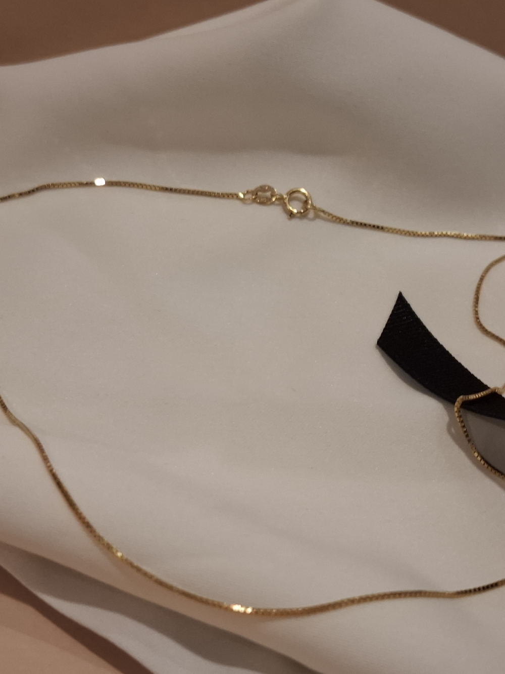 Classic Gold Box Chain Necklace for Women